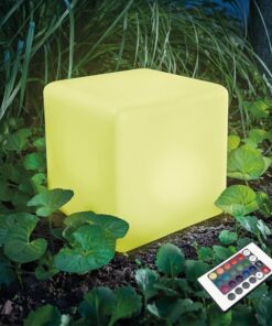 ΗΛΙΑΚΟ/ΕΠΑΝΑΦΟΡΤΙΖΟΜΕΝΟ RGBW LED ΚΑΘΙΣΜΑ ΚΥΒΟΥ 40*40*40cm IP54 LiFePO4 2000mAh ACA – SEDES40RGBW