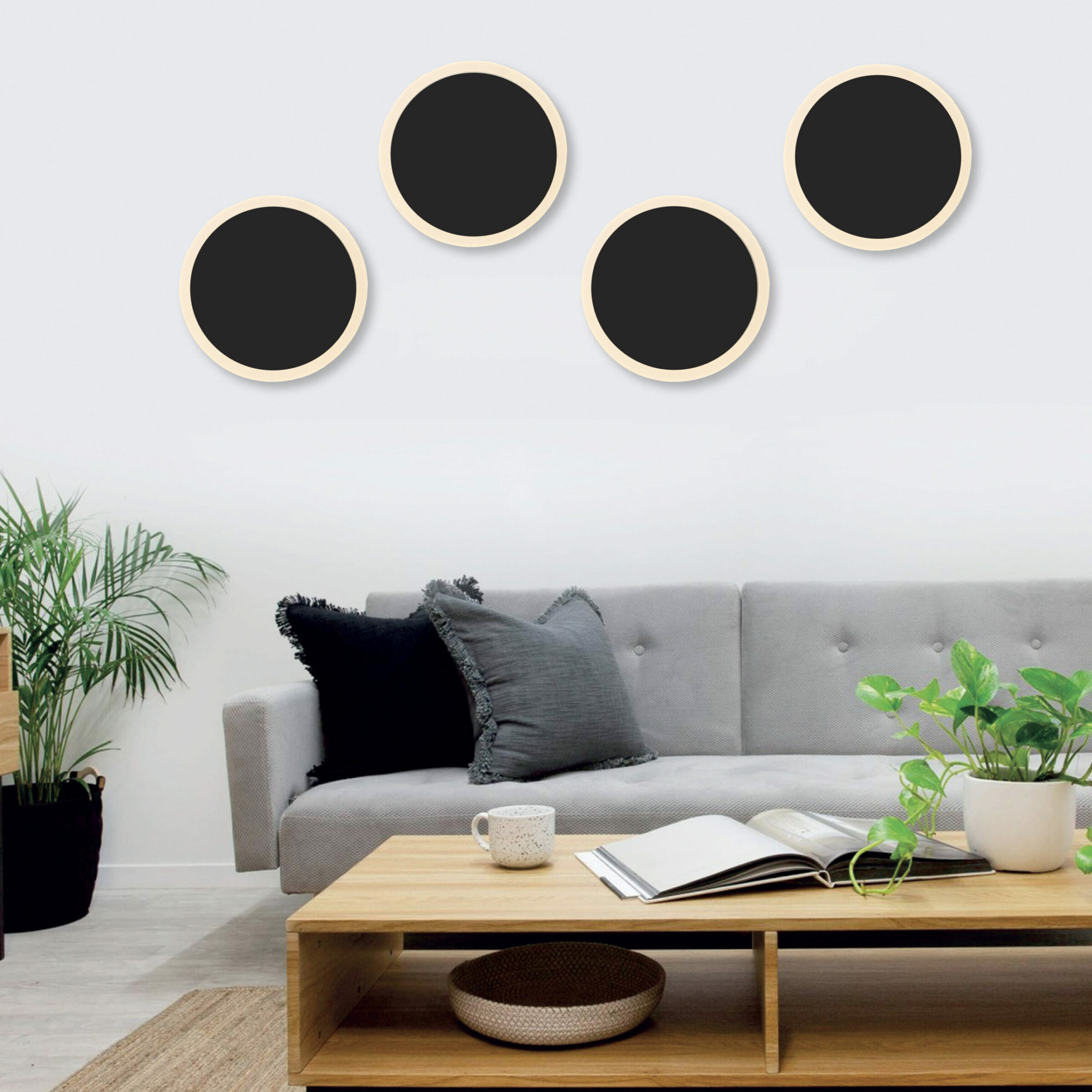 InLight Επιτοίχιο φωτιστικό από αλουμίνιο σε μαύρη απόχρωση (43400-BL)