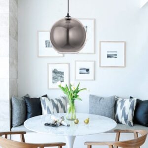 InLight Κρεμαστό φωτιστικό από φιμέ γυαλί 1XE27 D:35cm (4355-ΑΒ)