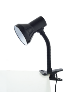 Πορτατίφ Μαύρο 1xE27 με Τσιμπίδα & Διακόπτη στο Καλώδιο ACA – SF021B