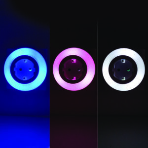 LED Φωτάκι Νυκτός 0,5W με Πρίζα Σούκο Αισθητήρα Λευκό/Μπλε/Κόκκινο Φως ACA – SF09LED