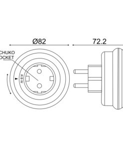 LED Φωτάκι Νυκτός 0,5W με Πρίζα Σούκο Αισθητήρα Λευκό/Μπλε/Κόκκινο Φως ACA – SF09LED