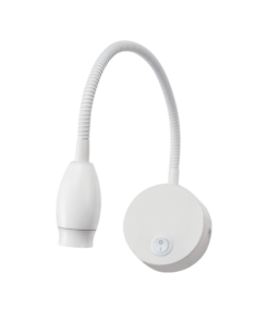 Επιτοίχιο Φωτιστικό Κρεβατιού LED 3W 210lm με Σπιράλ&Διακόπτη 3000K ACA – SF126BLED330