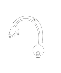 Επίτοιχο Σποτ Λευκό Σπιράλ LED 3W 120° 210Lm Θερμό Λευκό 3000Κ ACA DECOR – SF126BLED330W