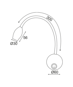 Επιτοίχιο Σποτ LED 3W 4000Κ Μπρούτζινο Χρυσό Μεταλλικό με Σπιράλ + Διακόπτη ACA – SF126BLED340G