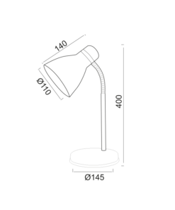 ΠΟΡΤΑΤΙΦ Ε27 40W ΓΚΡΙ MAUI ACA – SF1309G