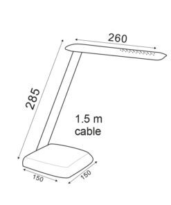 Φωτιστικό Γραφείου LED Αφής 6W Μαύρο με Εναλλαγή Απόχρωσης και Dimming ACA DECOR – SF1408LED640B