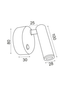 Επίτοιχο Φωτιστικό LED 3W Λευκό Κινητό Φυσικό Λευκό 4000Κ ACA DECOR – SF151AMW