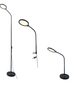 LED ΓΡΑΦΕΙΟΥ 3 IN 1 10W ΜΑΥΡΟ ABS+ΑΛΟΥΜΙΝΙΟ CCT STEP DIMMABLE 32Χ40Χ7 STEFAN ACA – SF501ALL