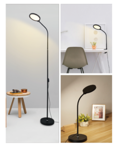 LED ΓΡΑΦΕΙΟΥ 3 IN 1 10W ΜΑΥΡΟ ABS+ΑΛΟΥΜΙΝΙΟ CCT STEP DIMMABLE 32Χ40Χ7 STEFAN ACA – SF501ALL