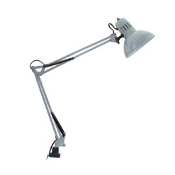 Φωτιστικό Γραφείου με Σφιγκτήρα Γκρι E27 ACA DECOR – SF606BG