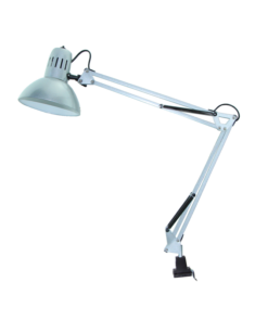 Φωτιστικό Γραφείου 1xE27 με Σφιγκτήρα Ασημί ACA DECOR – SF606BS