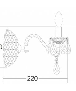 ΑΠΛΙΚΑ ΜΑΥΡΗ ΑΚΡΥΛΙΚΗ 1X40W E14 PEGASUS ACA DECOR  – SF63991B