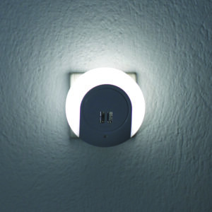 LED Φωτάκι Νυκτός 1W 4000K με 2 USB Θύρες Διακόπτη & Auto Mode Λευκό ACA – SF78LED