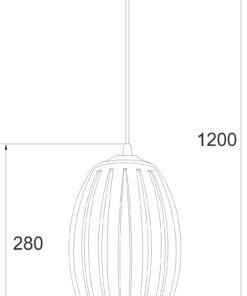 ΚΡΕΜΑΣΤΟ ΑΚΡΥΛΙΚΟ ΔΙΑΦΑΝΟ 1Χ40W Ε27 17x H28cm HOMO ACA DECOR – SF810