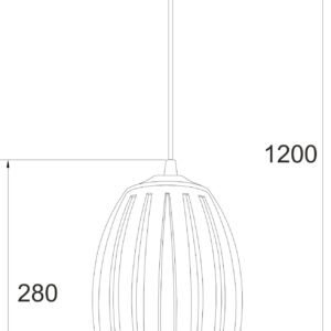 ΚΡΕΜΑΣΤΟ ΑΚΡΥΛΙΚΟ ΔΙΑΦΑΝΟ 1Χ40W Ε27 17x H28cm HOMO ACA DECOR – SF810