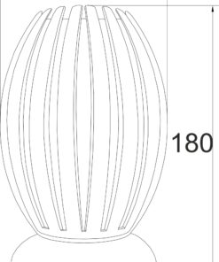 ΠΟΡΤΑΤΙΦ ΑΚΡΥΛΙΚΟ ΔΙΑΦΑΝΟ 1Χ40W Ε27 12x H18cm HOMO ACA DECOR – SF8574