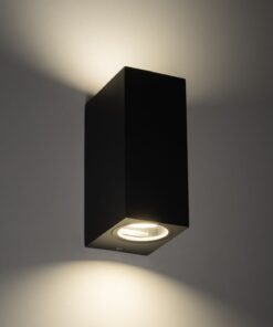 Απλίκα Up-Down 2xGU10 Eξωτερικού Xώρου Μαύρο Πλαστικό IP65 – SL8111GU10B