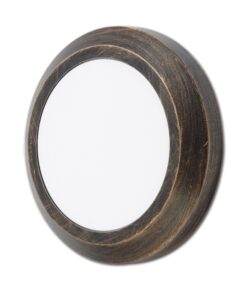 Επιτοίχιο Φωτιστικό LED για Σκαλοπάτια 2.8W ACA σε Απόχρωση Σκουριάς Στρογγυλό Αδιάβροχο IP65 Θερμό 3000K – SLIM01NR