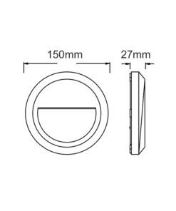 Επιτοίχιο Φωτιστικό LED για Σκαλοπάτια 1.5W ACA Γκρι Τετράγωνο Αδιάβροχο IP65 Θερμό 3000K – SLIM02N