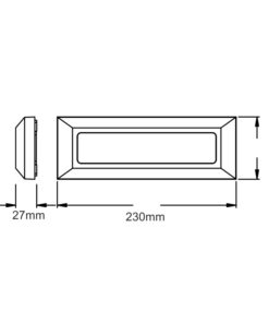 Επιτοίχιο Φωτιστικό LED για Σκαλοπάτια 3W ACA Γκρι Οβάλ Αδιάβροχο IP65 Θερμό 3000K – SLIM31N