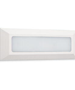 Επιτοίχιο Φωτιστικό LED για Σκαλοπάτια 3W ACA Λευκό Οβάλ Αδιάβροχο IP65 Θερμό 3000K – SLIM31NW