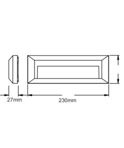 Επιτοίχιο Φωτιστικό LED για Σκαλοπάτια 2W ACA Λευκό Οβάλ Αδιάβροχο IP65 Θερμό 3000K – SLIM32NW