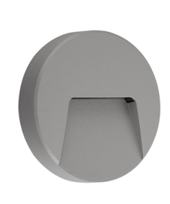 Επιτοίχιο Φωτιστικό LED για Σκαλοπάτια 3W ACA Γκρι Στρογγυλό Αδιάβροχο IP65 Θερμό 3000K – SLIM41