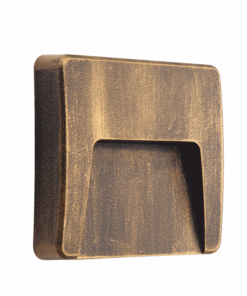 Επιτοίχιο Φωτιστικό LED για Σκαλοπάτια 3W ACA σε Απόχρωση Σκουριάς Τετράγωνο Αδιάβροχο IP65 Θερμό 3000K – SLIM42R