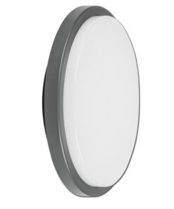 Στεγανή Επιτοίχια Πλαφονιέρα Εξωτερικού Χώρου με Ενσωματωμένο LED σε Γκρι Χρώμα ACA – SLIM5201