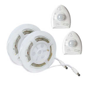 KIT Κρυφού Φωτισμού Κρεβατιού με 2xLED Ταινίες 1.2m 2×5.8W 2x570lm IP65 3000K με 2 Ανιχνευτές κίνησης ACA – SLIPO3