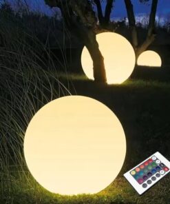 ΗΛΙΑΚΗ/ΕΠΑΝΑΦΟΡΤΙΖΟΜΕΝΗ RGBW LED ΜΠΑΛΑ D50cm IP54 LiFePO4 1800mAh ACA – SOLB50RGBW