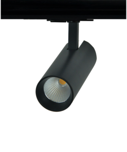 SAND BLACK LED TRACK LUMINAIRE 10W 4000K 1-PHASE 36° 1050LM 230V AC Ra80 Φ55*153MM 5YRS ACA – SOLINE1040B2