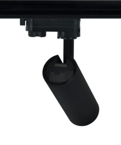 SAND BLACK LED TRACK LUMINAIRE 10W 4000K 3-PHASE 36° 1050LM 230V AC Ra80 Φ55*153MM 5YRS ACA – SOLINE1040B4