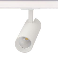 SAND WHITE LED TRACK LUMINAIRE 10W 4000K 1-PHASE 36° 1050LM 230V AC Ra80 Φ55*153MM 5YRS ACA – SOLINE1040W2