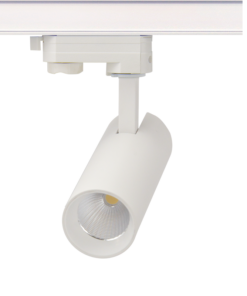 SAND WHITE LED TRACK LUMINAIRE 10W 4000K 3-PHASE 36° 1050LM 230V AC Ra80 Φ55*153MM 5YRS ACA – SOLINE1040W4