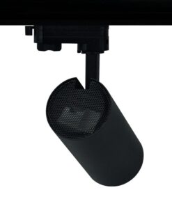 SAND BLACK LED TRACK LUMINAIRE 27W 3000K 3-PHASE 36° 3120LM 230V AC Ra80 Φ74*170MM 5YRS ACA – SOLINE2730B4