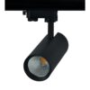 SAND BLACK LED TRACK LUMINAIRE 27W 4000K 3-PHASE 36° 3150LM 230V AC Ra80 Φ74*170MM 5YRS ACA – SOLINE2740B4