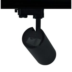 SAND BLACK LED TRACK LUMINAIRE 27W 4000K 3-PHASE 36° 3150LM 230V AC Ra80 Φ74*170MM 5YRS ACA – SOLINE2740B4