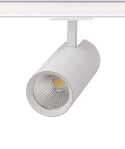 SAND WHITE LED TRACK LUMINAIRE 27W 4000K 1-PHASE 36° 3150LM 230V AC Ra80 Φ74*170MM 5YRS ACA – SOLINE2740W2