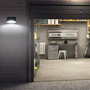 Ηλιακός Προβολέας LED 12W 1600lm 4000K IP65 με Ανιχνευτή Κίνησης Μαύρος ACA – STORM1240