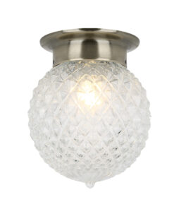 Επιτοίχιο Φωτιστικό 1ΧΕ27 Διάφανο Γυαλί + Μπρονζέ Μέταλλο ACA DECOR – SU0606CB