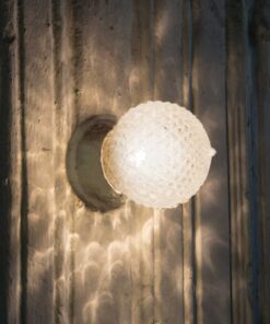 Επιτοίχιο Φωτιστικό 1ΧΕ27 Διάφανο Γυαλί + Μπρονζέ Μέταλλο ACA DECOR – SU0606CB