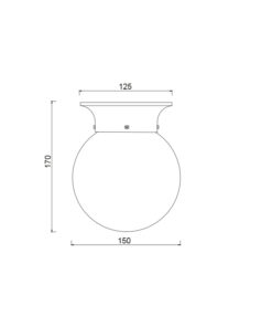 Επιτοίχιο Φωτιστικό 1ΧΕ27 Λευκό Γυαλί+Λευκό Μέταλλο ACA DECOR – SU0608WW
