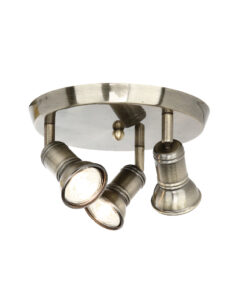 Επίτοιχο Φωτιστικό 3ΧGU10 Ροζέτα Μπρονζέ Μεταλλικό ACA DECOR – SU283PBR