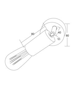 Σποτ Ι ΜΠΡΟΝΖΕ ΑΝΤΙΚΕ 1ΧΕ27 ACA DECOR – SUT1911PB