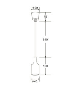 Κρεμαστό Φωτιστικό Σιλικόνης 1xE27 με 1μ Καλώδιο Πράσινο ACA DECOR – SUTP102G