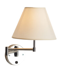 Απλίκα τύπου Ξενοδοχείου με Λευκό Καπέλο 1xΕ27 ACA DECOR – SUWB01C