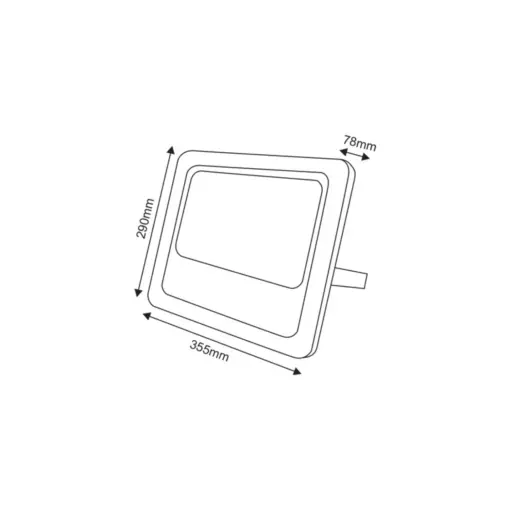 LED Ηλιακός Προβολέας 200W ACA 120° Αδιάβροχος IP66 6000K – SV20060