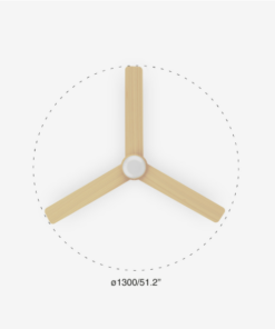 Faro Barcelona PUNT TUB M Ø1300MM WHITE 3 LIGHT W. BLADES – 33829FR